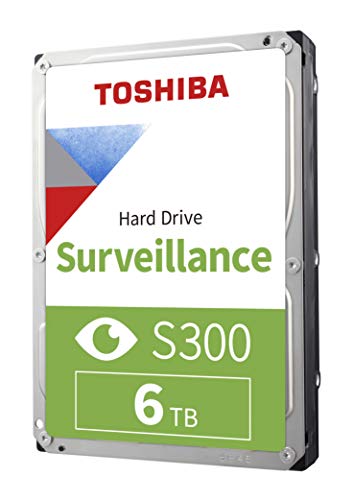 Toshiba S300 6TB Surveillance 3.5Zoll Interne Festplatte - SATA 6 Gb/s 7200 RPM 256MB Cache (HDWT360UZSVAR) von Toshiba