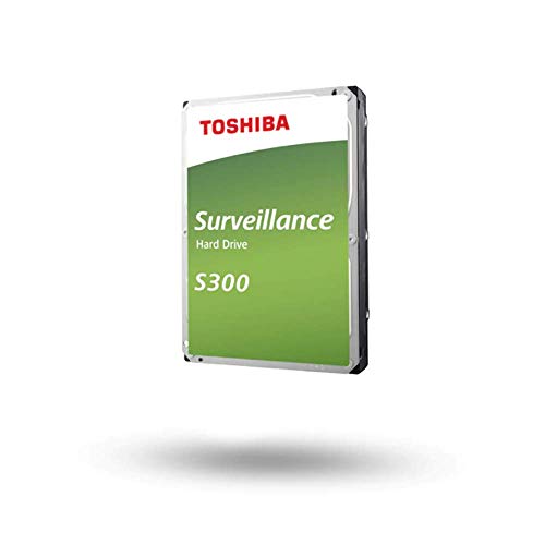 Toshiba 10TB S300 Surveillance HDD - 3.5' SATA Internal Hard Drive Supports up to 64 HD cameras at a 180TB/Year workload (HDWT720UZSVA) von TOSHIBA