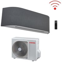 Toshiba - klimaanlage inverter-klimaanlage haori 13000 btu r-32 ras-b13n4kvrg-e wi-fi integrated a++ hellgrau/dunkelgrau - neu dunkelgrau von Toshiba