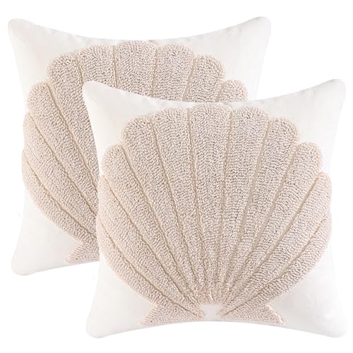 Tosleo 2er Set Kissenbezüge Sommer Strand 45 x 45 cm Tufteter Schale Meer Landschaft Dekorative Kissenhülle Zierkissenbezüge für Sofa Wohnzimmer Zuhause Sommer Dekoration Tosleo 2er Set Kissenbezüge Sommer Strand 45 x 45 cm Tufteter Schale Meer Landschaft Dekorative Kissenhülle Zierkissenbezüge für Sofa Wohnzimmer Zuhause Sommer Dekoration von Tosleo