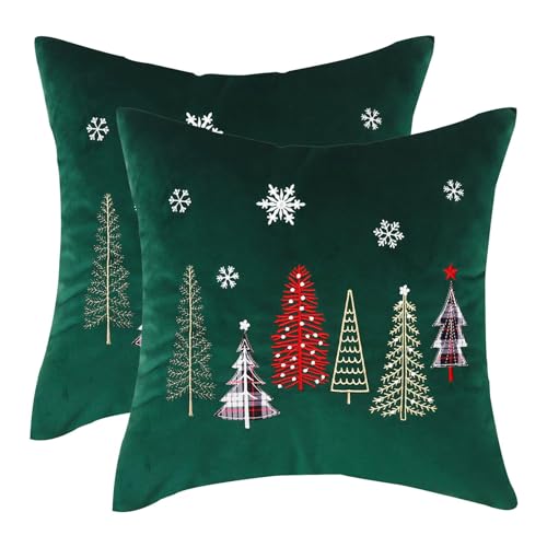 Tosleo 2 Stück Kissenbezug Weihnachten 60x60 cm Dekokissen Kissenhülle Grün Weihnachtsbaum Kissenbezüge Sofakissenbezüge für Sofa Wohnzimmer Schlafzimmer Festival Party Merry Christmas Tosleo 2 Stück Kissenbezug Weihnachten 60x60 cm Dekokissen Kissenhülle Grün Weihnachtsbaum Kissenbezüge Sofakissenbezüge für Sofa Wohnzimmer Schlafzimmer Festival Party Merry Christmas von Tosleo