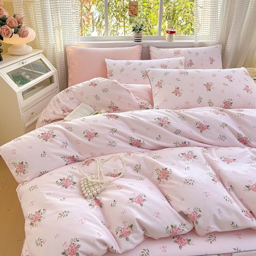 Tospass Blumen Bettwäsche 220x240cm Rosa Grün Floral Mädchen Wendebettwäsche-Set Deckenbezug Blumenmuster Mikrofaser Kinderbettwäsche 1 Bettbezug mit Reißverschluss 2 Kissenbezug 80x80cm Tospass Blumen Bettwäsche 220x240cm Rosa Grün Floral Mädchen Wendebettwäsche-Set Deckenbezug Blumenmuster Mikrofaser Kinderbettwäsche 1 Bettbezug mit Reißverschluss 2 Kissenbezug 80x80cm von Tospass