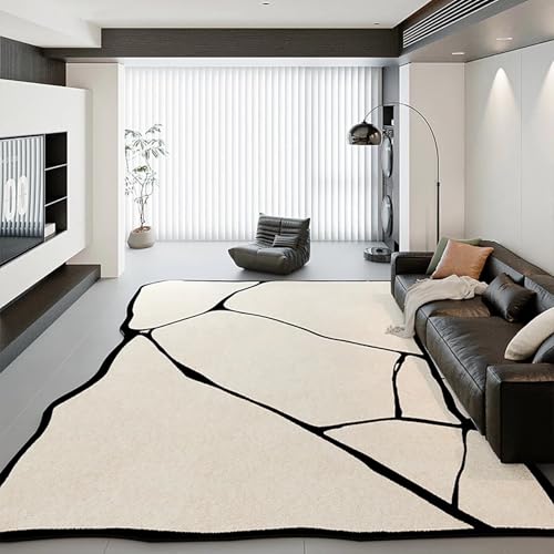 Tospass Großflächiger Moderner Wohnzimmer Teppich - Geometrischer Kurzflor, Unregelmäßig, Weich, Rutschfest, Waschbar - Für Schlafzimmer, Esszimmer, Küchen, 100 x 200 cm Tospass Großflächiger Moderner Wohnzimmer Teppich - Geometrischer Kurzflor, Unregelmäßig, Weich, Rutschfest, Waschbar - Für Schlafzimmer, Esszimmer, Küchen, 100 x 200 cm von Tospass