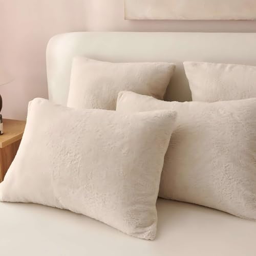 Tospass Kissenbezug 40x80cm 2er Set Beige Nicky Teddy Fleece Plüsch Kopfkissenbezug Flanell Fleece Samt Biber Kissenhülle Warme Cashmere Touch Zierkissenbezug Tospass Kissenbezug 40x80cm 2er Set Beige Nicky Teddy Fleece Plüsch Kopfkissenbezug Flanell Fleece Samt Biber Kissenhülle Warme Cashmere Touch Zierkissenbezug von Tospass