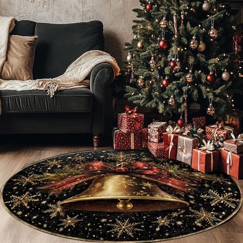 Tospass Weihnachts Teppich Rund 120cm Kurzflor Plüsch Weihnachtsmotive Teppiche Bunt Weihnachtsmuster Flauschig Waschbar rutschfest Teppich für Schlafzimmer Deko Kinderzimmer Balkon Carpet Tospass Weihnachts Teppich Rund 120cm Kurzflor Plüsch Weihnachtsmotive Teppiche Bunt Weihnachtsmuster Flauschig Waschbar rutschfest Teppich für Schlafzimmer Deko Kinderzimmer Balkon Carpet von Tospass