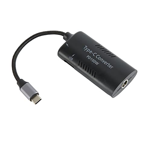 100 W Laptop-Stromwandler DC auf USB C, Laptop-Adapter Zum Aufladen von Laptops, PD-Schnellladeanschluss und USB-A-Anschluss, Plug-and-Play (DC7406 Buchse auf Typ C) von Tosuny