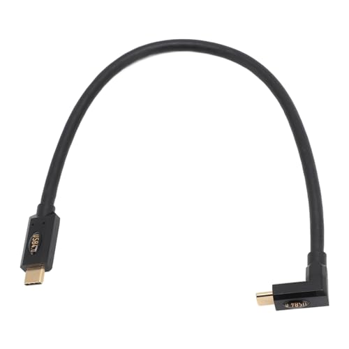 240 W USB 4 Kabel, Rechtwinkliges USB 4.0 Verlängerungskabel, Unterstützt 8K UHD Display, 40 Gbps, Kompatibel mit Thunderbolt 4, USB C auf USB C Schnellladekabel für Telefone von Tosuny