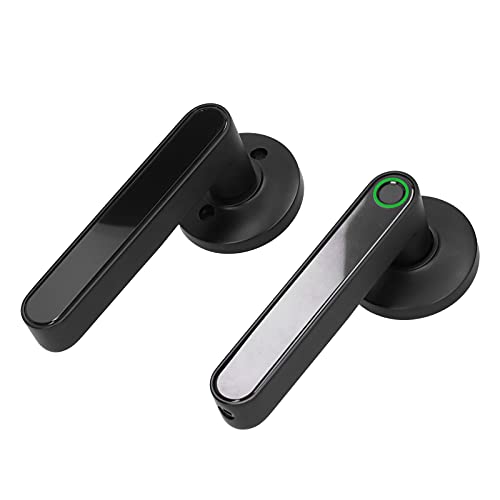 Fingerabdruck-Türschloss, Türknauf Keyless Entry Türschloss, Sicheres Türgriffschloss mit Mehreren Entriegelungsmethoden, Eingebauter Akku von Tosuny