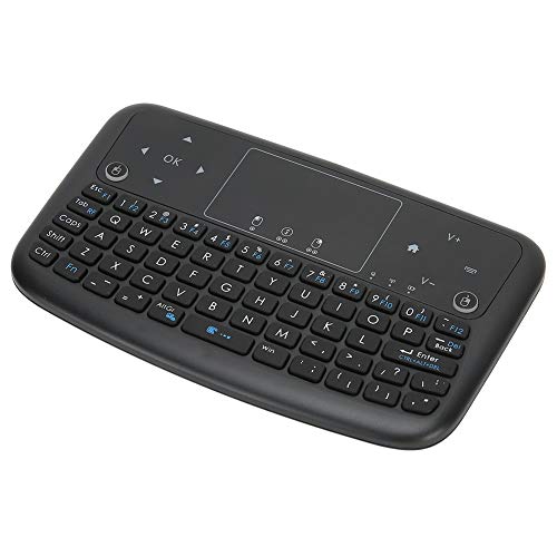 Tastatur, Wireless-Tastatur mit Touchpad und Multimedia-Tasten, 2,4-G-Funk für PC-Laptop-Smart-TV-Android-TV, 10 M Übertragungsdistanz von Tosuny