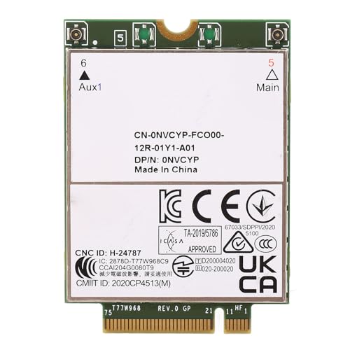 T77W968 3G 4G 5G WWAN Karte, 4G Modul Netzwerkkarte für 7320 7330 7520 7530 7430 Laptop, Cat9 450 Mbit/s FDD LTE TDD LTE 4G Modul, Schnelle Datenübertragung T77W968 3G 4G 5G WWAN Karte, 4G Modul Netzwerkkarte für 7320 7330 7520 7530 7430 Laptop, Cat9 450 Mbit/s FDD LTE TDD LTE 4G Modul, Schnelle Datenübertragung von Tosuny