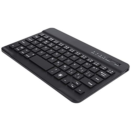 -Tastatur, Ergonomisches Design Aufladbare, Ultradünne, Kabellose USB-Tastatur, Tastatur mit Hintergrundbeleuchtung, 10 M Übertragungsentfernung, Geeignet für Büro von Tosuny