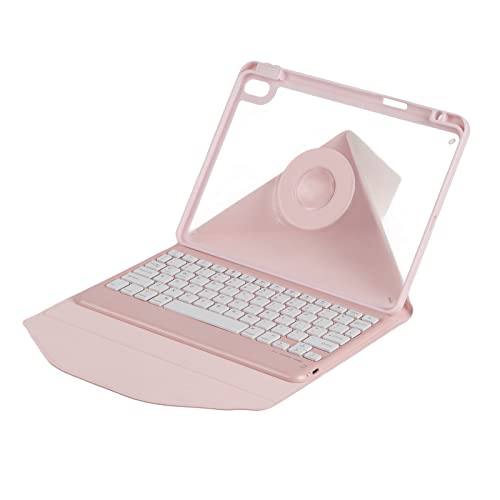 Tastaturhülle für 10,9 Zoll IOS Tablet, Vertikale Tastaturhülle mit Abnehmbarer Magnetischer Tastatur, Transparenter Rückseite, Stifthalter von Tosuny