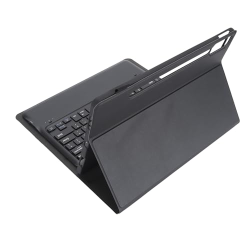 Tastaturhülle für Tab P12 12,7 Zoll Tablet 2023, Tablet Schutzhülle mit Ständer, Folio Hülle mit Magnetischer, Abnehmbarer Bluetooth Tastatur und Stifthalter (Black) von Tosuny