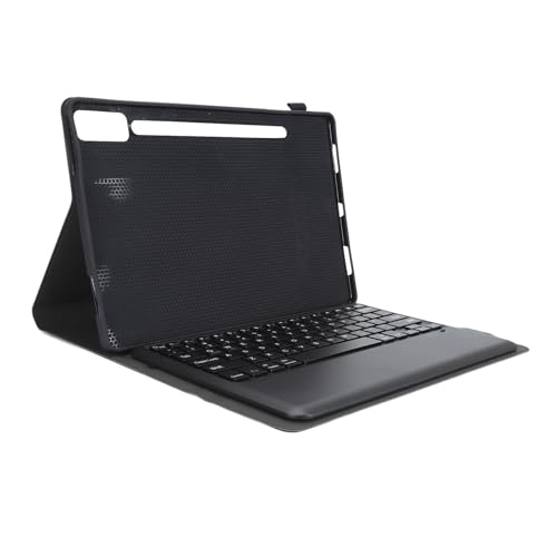 Tastaturhülle für Tab P12 12,7 Zoll Tablet 2023, Tablet Schutzhülle mit Ständer, Folio Hülle mit Magnetischer, Abnehmbarer Bluetooth Tastatur und Stifthalter (Black) von Tosuny