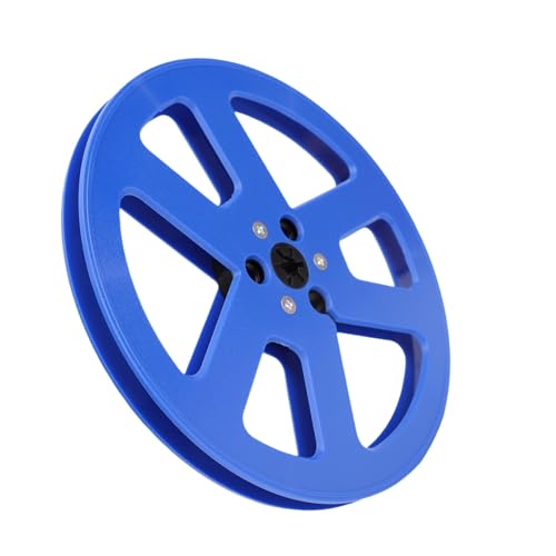 Tosuny 1/4 7 Zoll Leere Band Rolle, ABS Universal Open Reel Tonband Leere Rolle mit 6 Wind Dichten Löchern, Passend für Studer Reel Reel Reel Reel Reel Reel Reel Reel Recorders (BLUE) von Tosuny