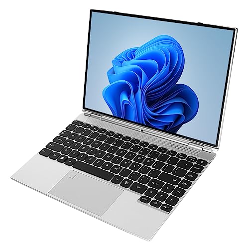 Tosuny 14-Zoll-Laptop-Computer, N5105-Prozessor, 16 GB DDR4-, Quad-Corn-CPU, Tragbarer Notebook-PC mit 10-Punkt-Touch und Verstaubarem Kühlständer, Tablet-Laptop mit (16 GB + 256 GB von Tosuny