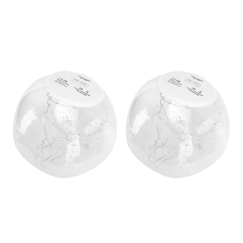 Tosuny 2 Pack 35 cm Solar Floating Pool Lights - Auto -EIN-/Aus IP68 Wasserdichter Pool Leuchten, Romantische LED für Nachtschwimmen, Partys (warme Farbe) von Tosuny