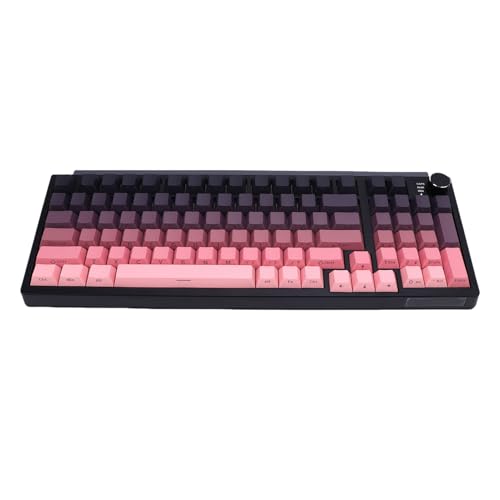 Tosuny 75% Mechanische Tastatur, 2,4 G/Bluetooth/USB C Gaming Tastatur mit K nopf, RGB Hintergrundbeleuchtung, Blauer Schalter, Ergonomisch und Stiller, Heißer Swapping Tastaturen für (Farbverlauf Tosuny 75% Mechanische Tastatur, 2,4 G/Bluetooth/USB C Gaming Tastatur mit K nopf, RGB Hintergrundbeleuchtung, Blauer Schalter, Ergonomisch und Stiller, Heißer Swapping Tastaturen für (Farbverlauf von Tosuny