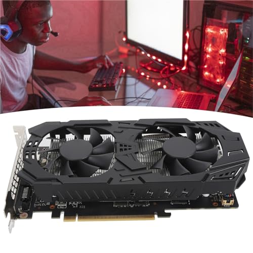 Tosuny GTX1060 5G GDDR5192Bit Gaming-Grafikkarte, Desktop-PC-Videospeicher-Grafikkarte mit Zwei Lüftern und Einem Heatpipe für Arbeitsunterhaltung, Leiser Betrieb von Tosuny
