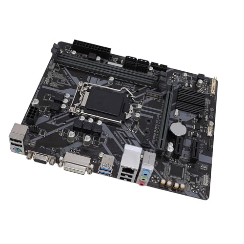 Tosuny H310m D2VX SI 2.0 Motherboard, M ATX DDR4 LGA 1151 Desktop Motherboard mit 2 Kanal DDR4, DVI und VGA Ausgängen für 8. Gen I7 I5 I3 Core und Celeron CPUs von Tosuny