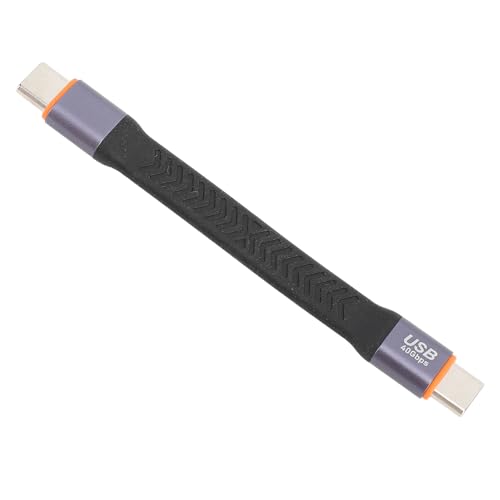 Tosuny Kurzes USB C auf USB C Kabel, USB3.2 Gen2 Typ C Stecker auf Stecker Verlängerungskabel, 40 Gbit/s Hochgeschwindigkeits USB C Schnellladekabel für Laptop, Telefon, Spielekonsole von Tosuny