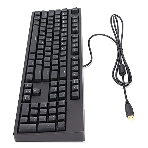 Tosuny PC-USB-Spieltastatur, Kabelgebundene Volltastatur Eingebauter Chip Multifunktions-Multimedia-Tasten für FN+Win Keine Verzögerung für RTS/FPS/MOBA von Tosuny