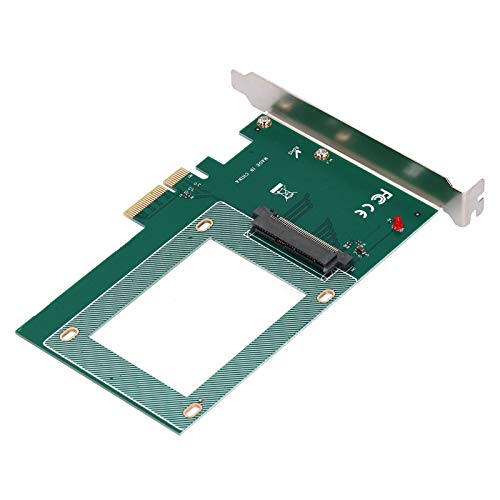 Tosuny PCI-E X4 U.2-Adapterkarte, 2,5-Zoll-NVMe-SSD-Adapterkarte, Kompatibel mit U.2-SSD/SAS-SSD/ 7 + 15-SSD/Festplatte, 32GT / S-Übertragung von Tosuny
