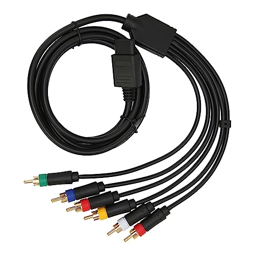 Tosuny RGB-RGBS-Composite-Kabel, RGB-Komponenten-Videokabel, NGC N64 SFC SNES RGB RGBS-Farbmonitorkabel, Komponenten-AV-Kabel mit 4 BNC-Köpfen von Tosuny