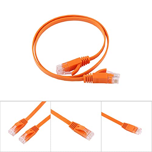 Tosuny RJ45 Cat 6-Ethernet-Kabel, Ethernet-Netzwerk-Flach-LAN-Kabel, Wasserdichtes 1000-Mbit/s-Routerkabel, Hochgeschwindigkeits-Cat6-Hochgeschwindigkeits-Computerkabel (0,5 Mio) von Tosuny