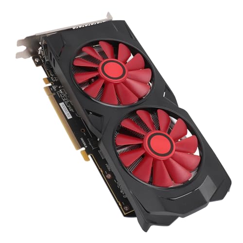 Tosuny RX580 Grafikkarte, 8 GB GDDR5 256 Bit 1380/7000 MHz PCIE 2.0 Gaming Grafikkarte, PC Grafikkarte mit Zwei Lüftern, Unterstützt DirectX 11, für Büro und Gaming von Tosuny