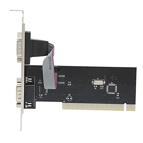 Tosuny Serielle PCIe-Erweiterungskarte, 9-poliger Industriekonverter für PCI zu COM, PCI 2.1-Erweiterungskarte für Windows 95/98 / 98SE / 2000 / ME / NT4.0 / XP/Vista von Tosuny