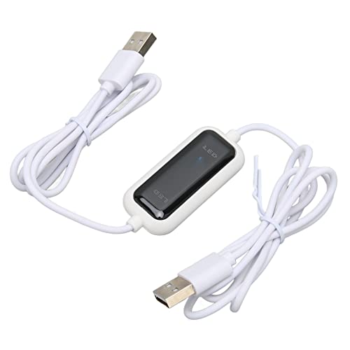 Tosuny USB PC zu PC Online Share Sync Link, USB 2.0 Datenübertragungskabel PC zu PC, USB-Überbrückungskabel für Win 10 8 7 für XP, für Win 2000, Plug and Play von Tosuny