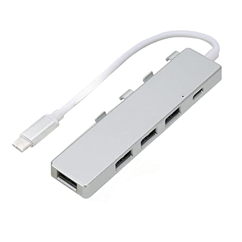 USB-C-Hub mit 5 Anschlüssen, USB-C-Dockingstation mit 1 USB3.0-Anschluss, 3 USB2.0-Anschlüssen und 1 USB-C-Stromanschluss, 5-Gbit/s-USB-C-Hub-Adapter Unterstützt OTG, für USB-C-Hub mit 5 Anschlüssen, USB-C-Dockingstation mit 1 USB3.0-Anschluss, 3 USB2.0-Anschlüssen und 1 USB-C-Stromanschluss, 5-Gbit/s-USB-C-Hub-Adapter Unterstützt OTG, für von Tosuny