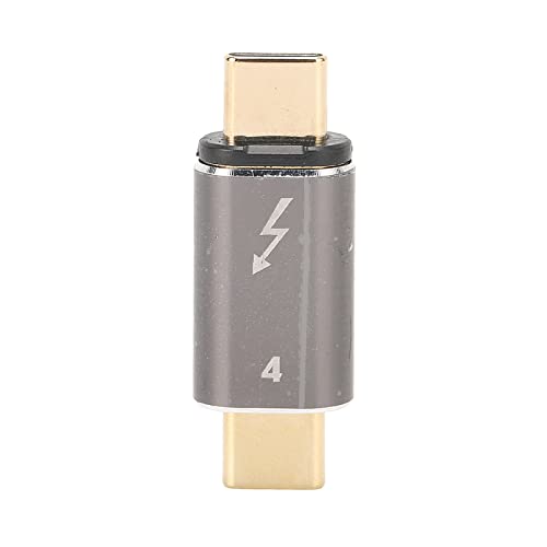 USB C Stecker auf USB C Stecker Adapter, 4K/8K 60HZ 40Gbps USB C Stecker auf Stecker Magnetischer Adapter Unterstützt Aufladen und Datenübertragung, für Smartphone, Tablet, Laptop von Tosuny