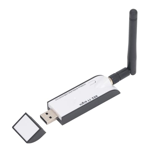 USB WLAN Adapter, 300 Mbit/s USB WLAN Dongle mit Antenne, Wireless Netzwerkadapter, Kompatibel mit Vielen Betriebssystemen, Zuverlässiges Wireless Protokoll von Tosuny