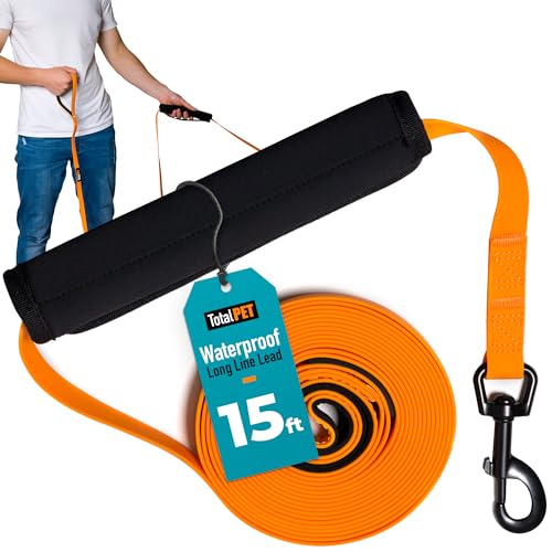 Total Pet 5m Trainingsleine für Hunde, lange Schnur, PVC, wasserdicht, Biothane, mit Kontrollgriff Total Pet 5m Trainingsleine für Hunde, lange Schnur, PVC, wasserdicht, Biothane, mit Kontrollgriff von Total Pet