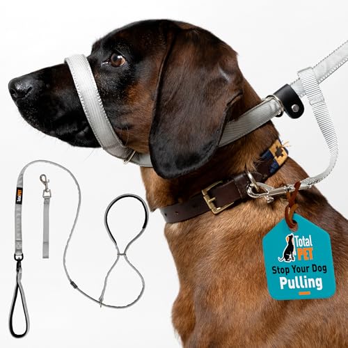 Total Pet 8er Hundeleine Flach mit Anti Tangle Drehmechanismus - Anti Zug Stop Hunde Ziehen - Retrieverleinen Reflektierend mit gepolsterter Nasenstütze - 180cm Total Pet 8er Hundeleine Flach mit Anti Tangle Drehmechanismus - Anti Zug Stop Hunde Ziehen - Retrieverleinen Reflektierend mit gepolsterter Nasenstütze - 180cm von Total Pet