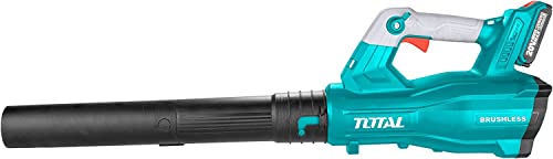 TOTAL - Elektrischer Laubbläser | Akku P20S 20V | Höchstgeschwindigkeit 42m/s | Gartenwerkzeug | tragbar | bürstenloser Motor von TOTAL