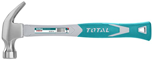 TOTAL - Zimmermannshammer | 220 g | Ideal für Schreinerei und Tischlerei | Mit gebogener Klaue zum Entfernen von Nägeln | Griff aus bimaterialfaser TOTAL - Zimmermannshammer | 220 g | Ideal für Schreinerei und Tischlerei | Mit gebogener Klaue zum Entfernen von Nägeln | Griff aus bimaterialfaser von TOTAL