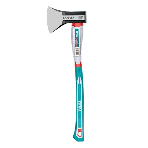 TOTAL - Axt mit Fiberglasgriff | Klinge aus Kohlenstoffstahl | Bequemer Griff und präziser Schnitt | Für Heimwerken, Camping und Gartenarbeit | Gewicht: 1250 g von Total
