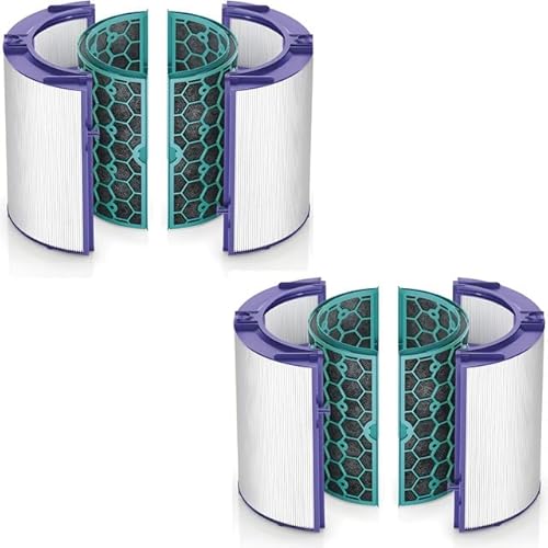 TotalReplace 2x HEPA Filter kompatibel zu Dyson DP04, HP04 und TP04 969048-02 Aktivkohle-Luftfilter von TotalReplace