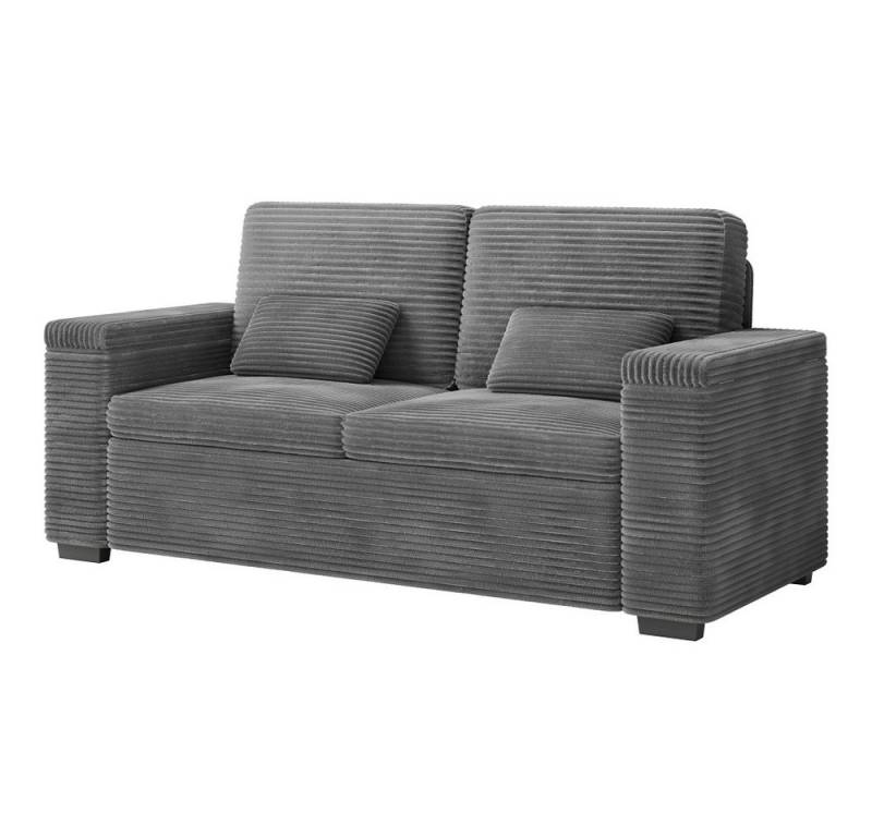ToteBox 3-Sitzer Rough Stripe Corduroy Massivholzsofa - mit Stauraum von ToteBox