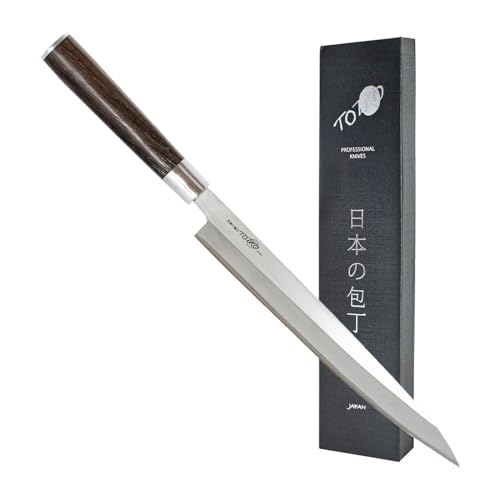 Totiko Japan Knives, professionelles Japanisches Küchenmesser - Sashimi YANAGIBA Sakai Messer mit 24 cm Klinge - 8,5 inch von Totiko