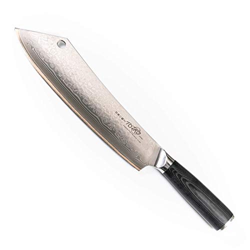 Totiko Japan Knives, professionelles Japanisches Küchenmesser. Ideal für Fleisch und Grill. SCIMITARRA mit 24 cm Klinge - 10 inch - Spezielles Musashi Damastmesser von Totiko