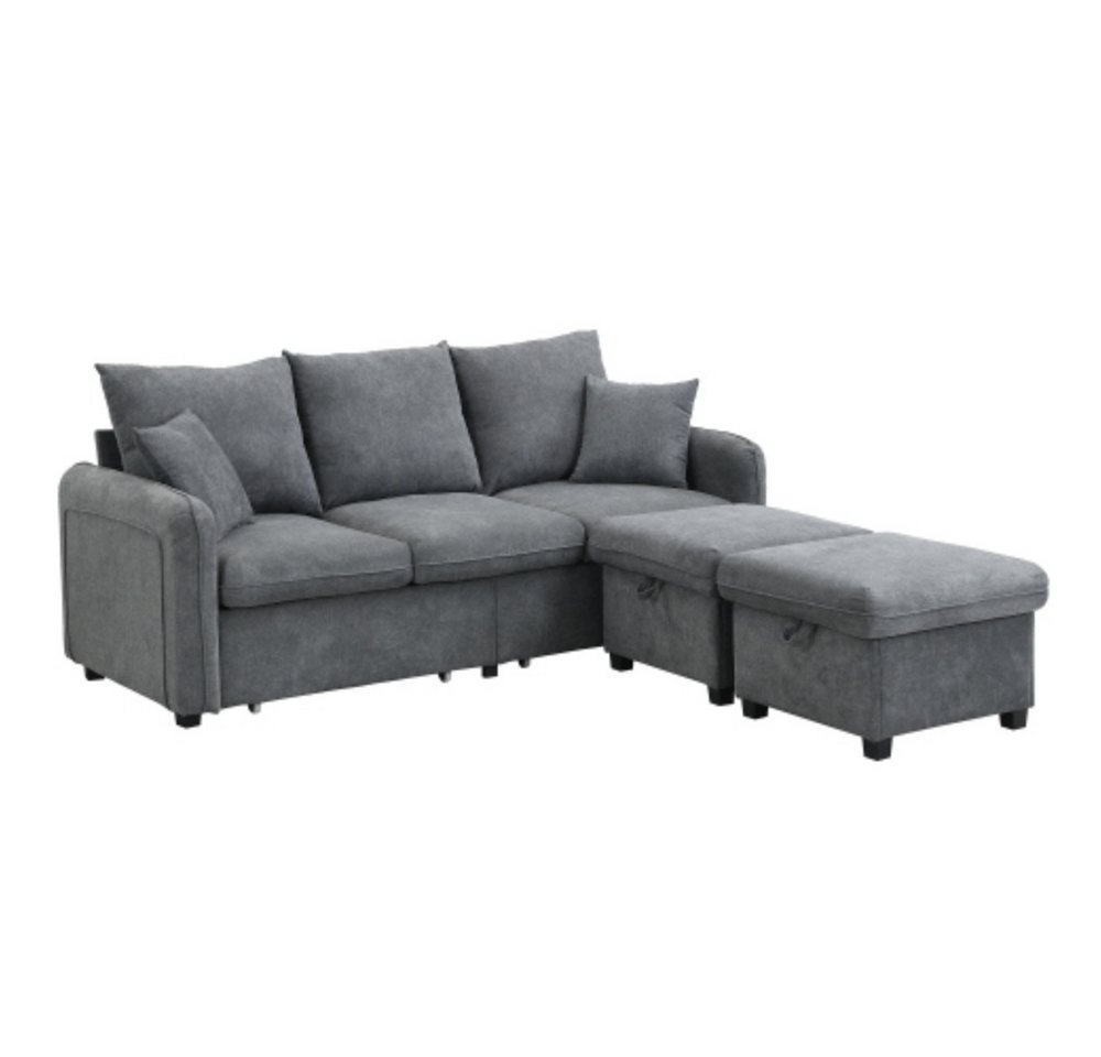 Totnz Ecksofa Multifunktionales Ecksofa, U-förmiges Dreisitzer-Polstersofa von Totnz