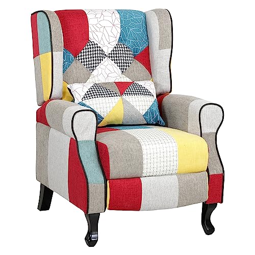 Totò Piccinni Relaxsessel mit gepolsterter Fußstütze, Patchwork Party, Comfort Totò Piccinni Relaxsessel mit gepolsterter Fußstütze, Patchwork Party, Comfort von Totò Piccinni