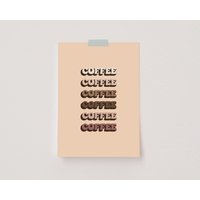 Kaffee Poster, Zitat Druck, Cafe Wand Kunst, Bar Station Dekor, Küche Themen Geschenke von TotoStudioo