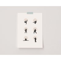 Karate Print, Martial Arts Wandkunst, Girl Poster, Taekwondo Dojo Decor, Room Gift von TotoStudioo