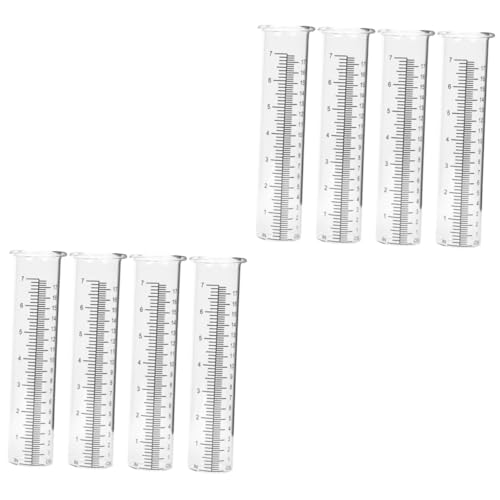 Totority 8stücke Transparente Regenmesser Klarer Niederschlagsmesser Für Garten Und Rasen Messröhre Praktisches Messgerät Zur Überwachung Der Bewässerung Und Pflanzenpflege von Totority