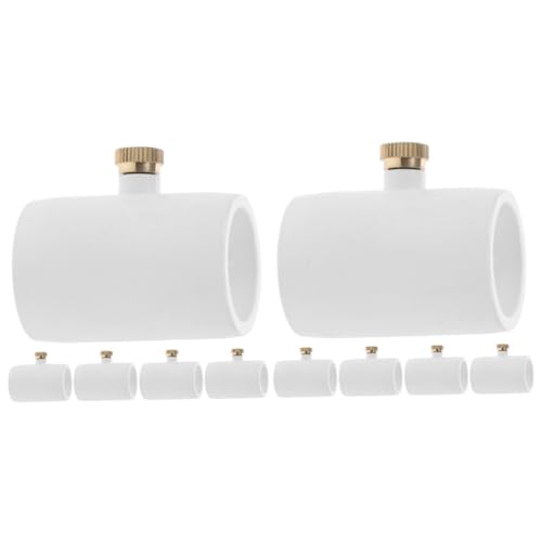 Totority 10stücke PVC Rohrverbinder Mit Nebeldüse Für Sprühkühlsysteme Teiliges Mit Langlebiger PVC Und Messingkonstruktion Für Außenbereich Und Einfache Montage von Totority